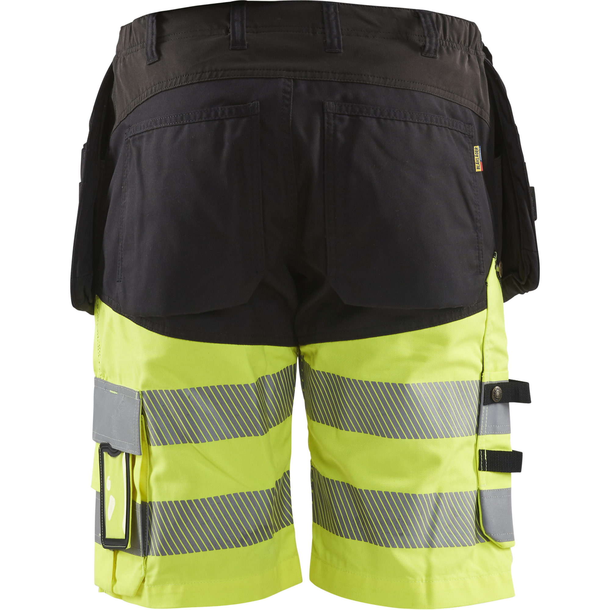 Blaklader High Vis Stretch Shorts, Black/Yellow (4)