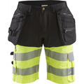 Blaklader High Vis Stretch Shorts, Black/Yellow
