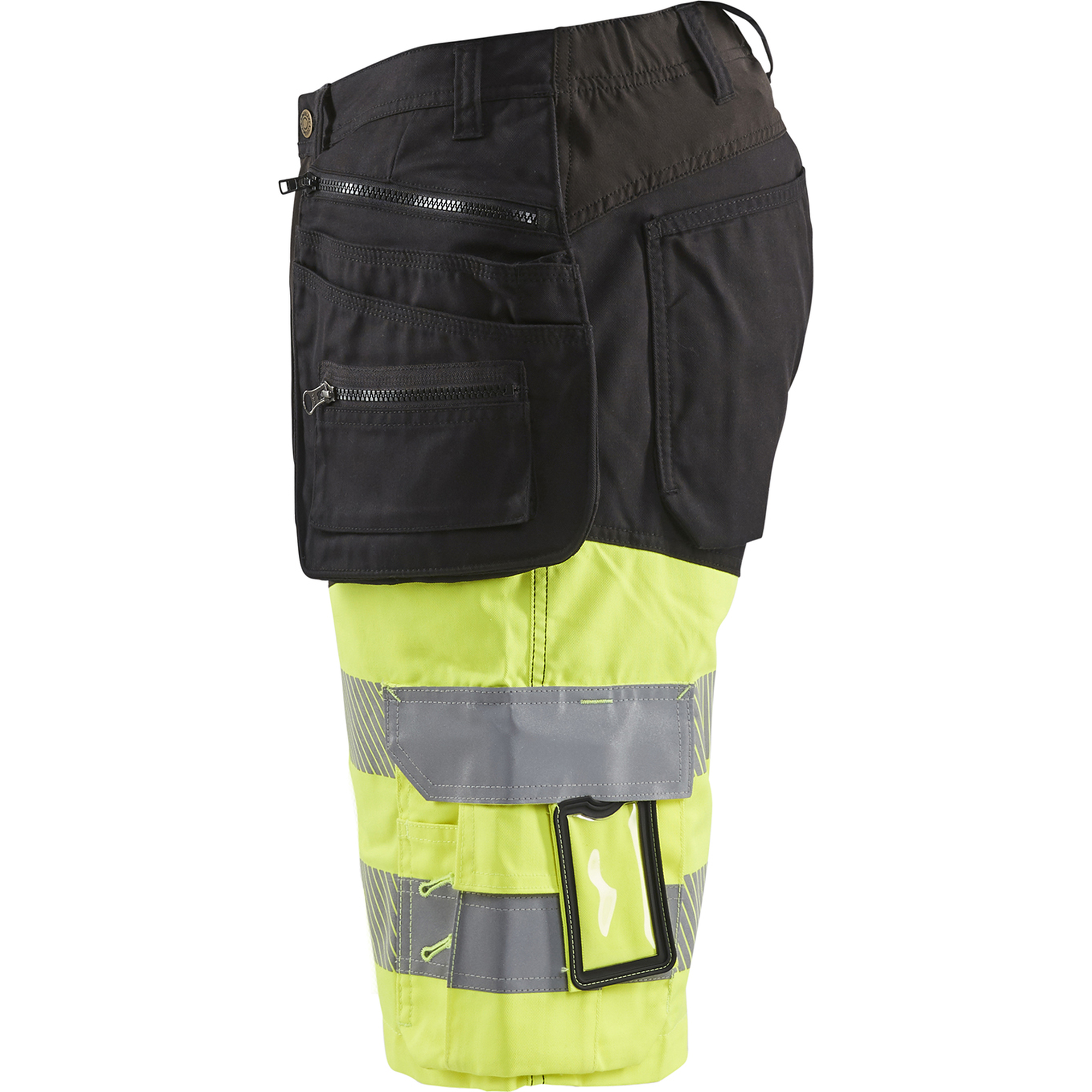 Blaklader High Vis Stretch Shorts, Black/Yellow (3)