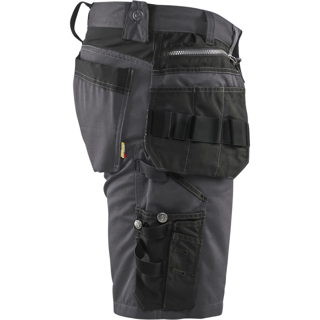 Blaklader Stretch Craftsman Shorts, Medium Grey/Black (2)