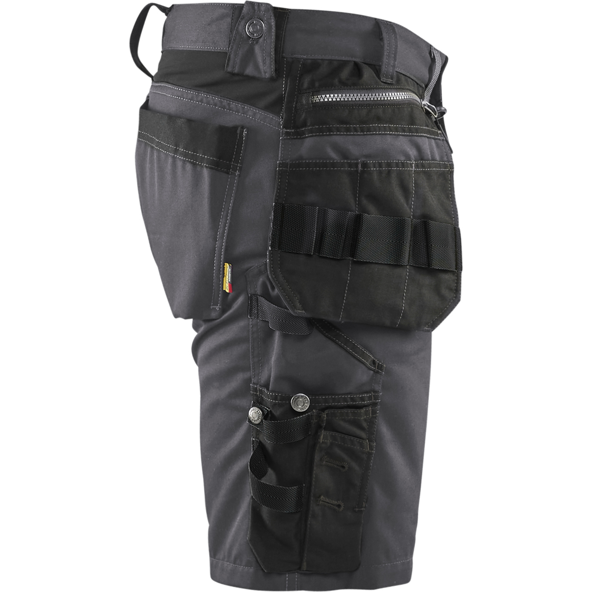 Blaklader Stretch Craftsman Shorts, Medium Grey/Black (2)