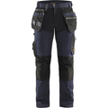 Blaklader Stretch Craftsman Work Trousers, Dark Navy/Black