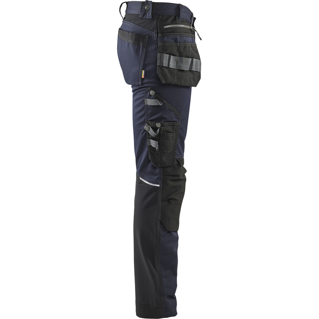 Blaklader Stretch Craftsman Work Trousers, Dark Navy/Black (3)