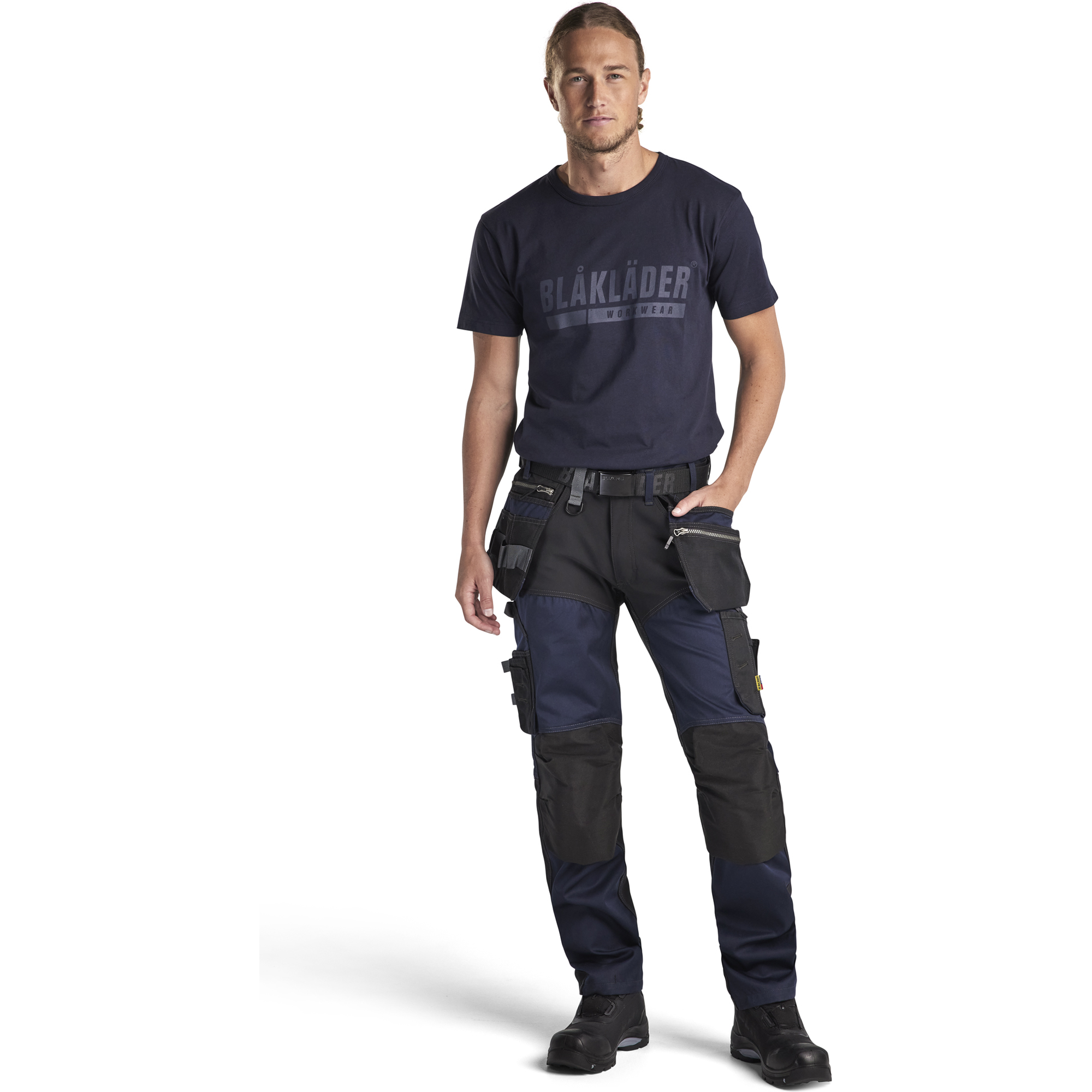 Blaklader Stretch Craftsman Work Trousers, Dark Navy/Black (5)