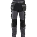 Blaklader Stretch Craftsman Work Trousers, Medium Grey/Black