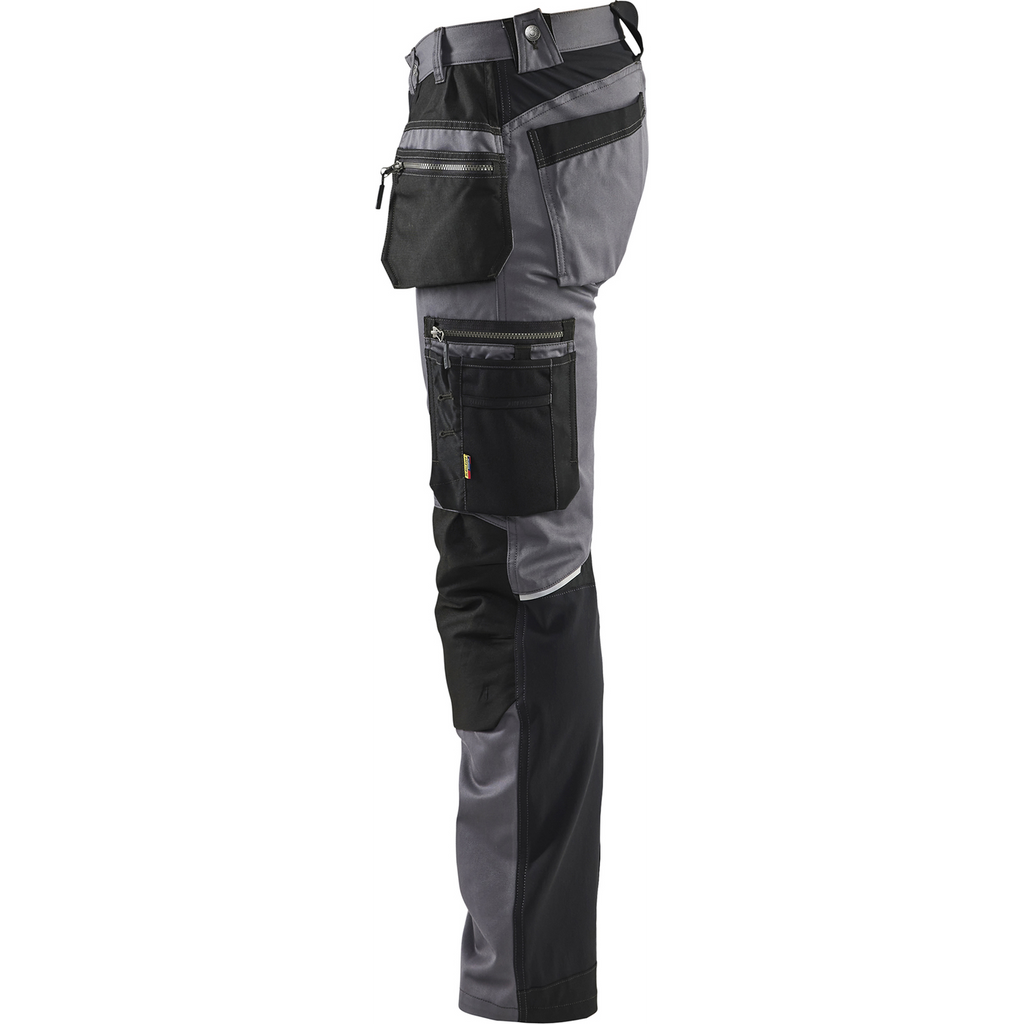 Blaklader Stretch Craftsman Work Trousers, Medium Grey/Black (3)