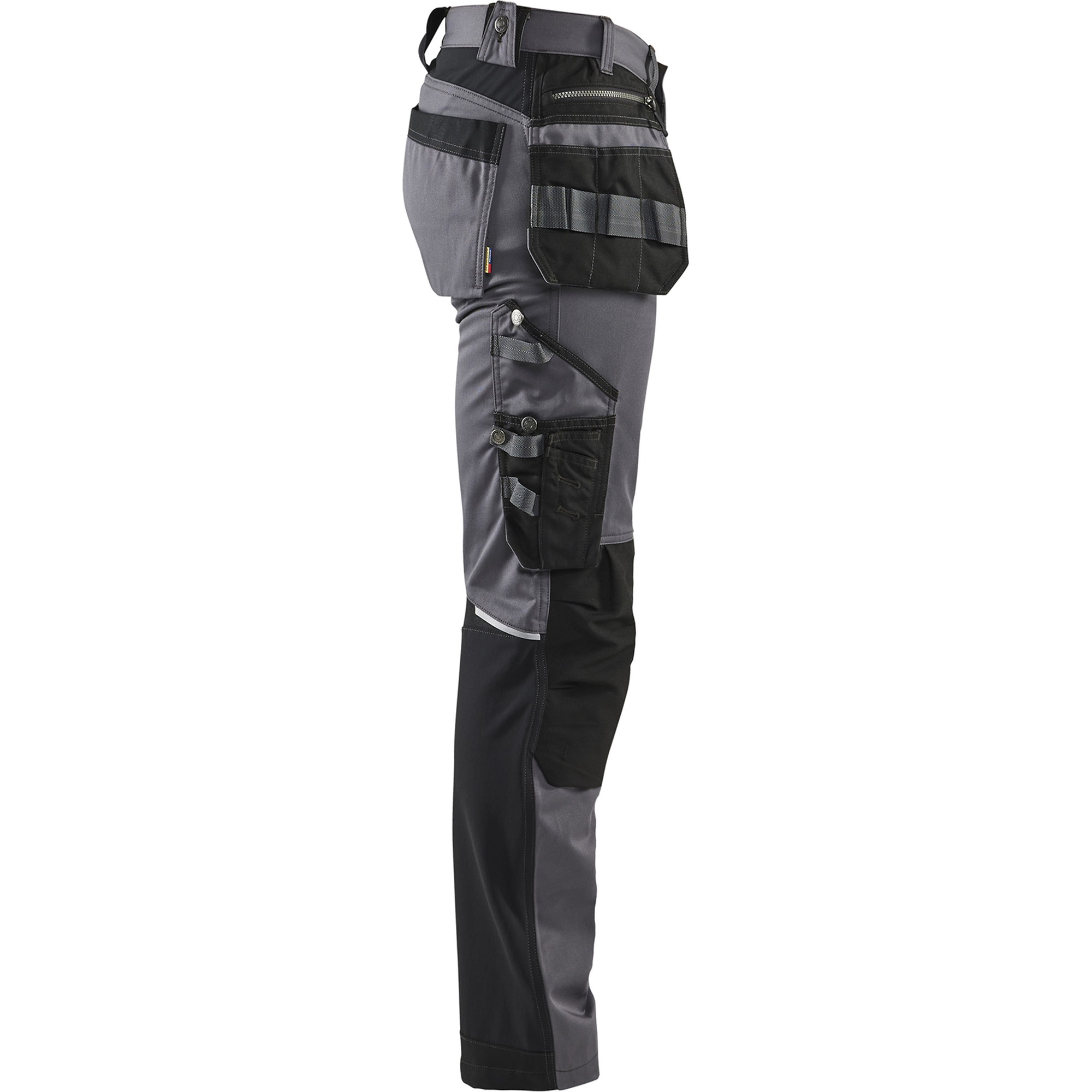 Blaklader Stretch Craftsman Work Trousers, Medium Grey/Black (2)