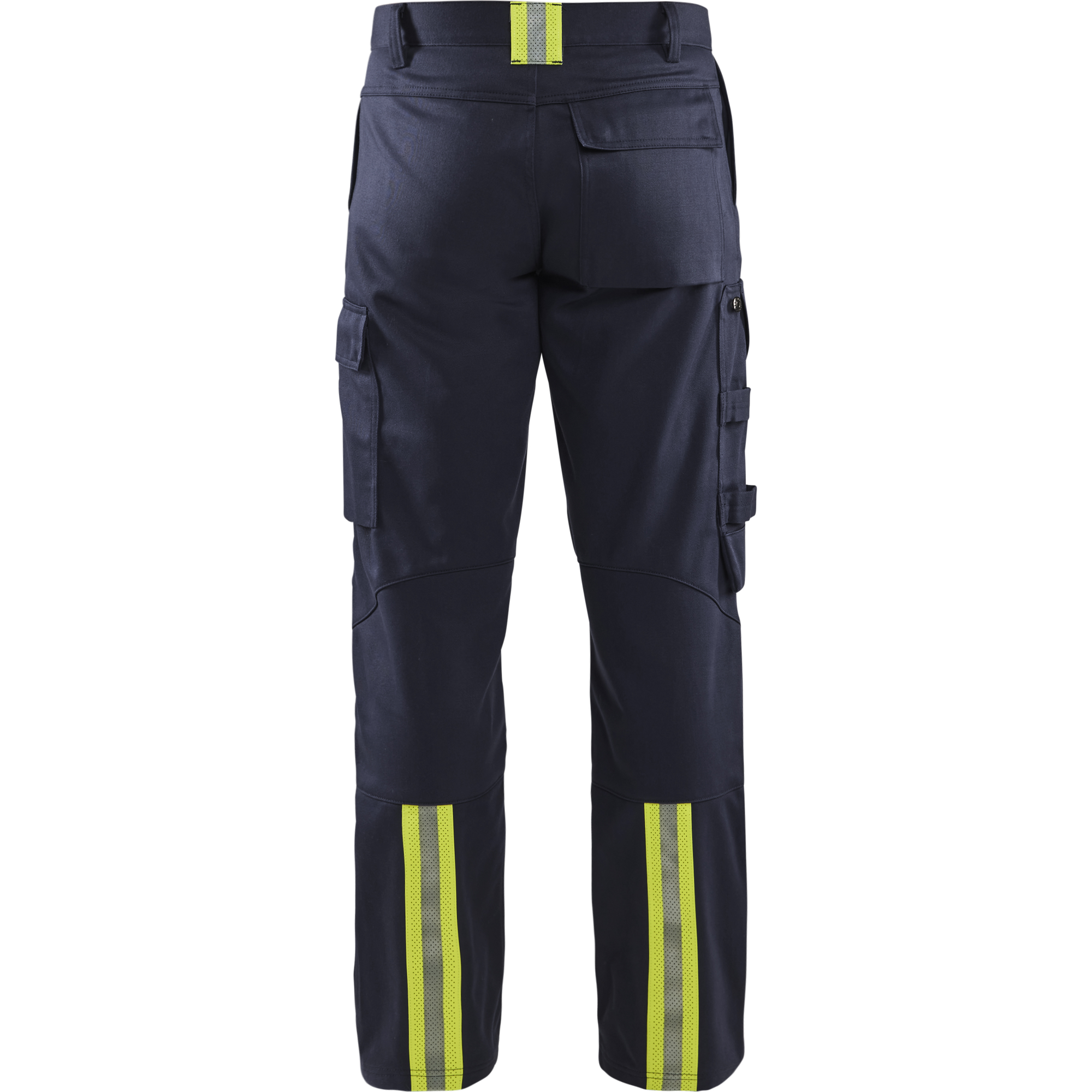 Blaklader Welding Work Trousers, Navy Blue/ Yellow (4)