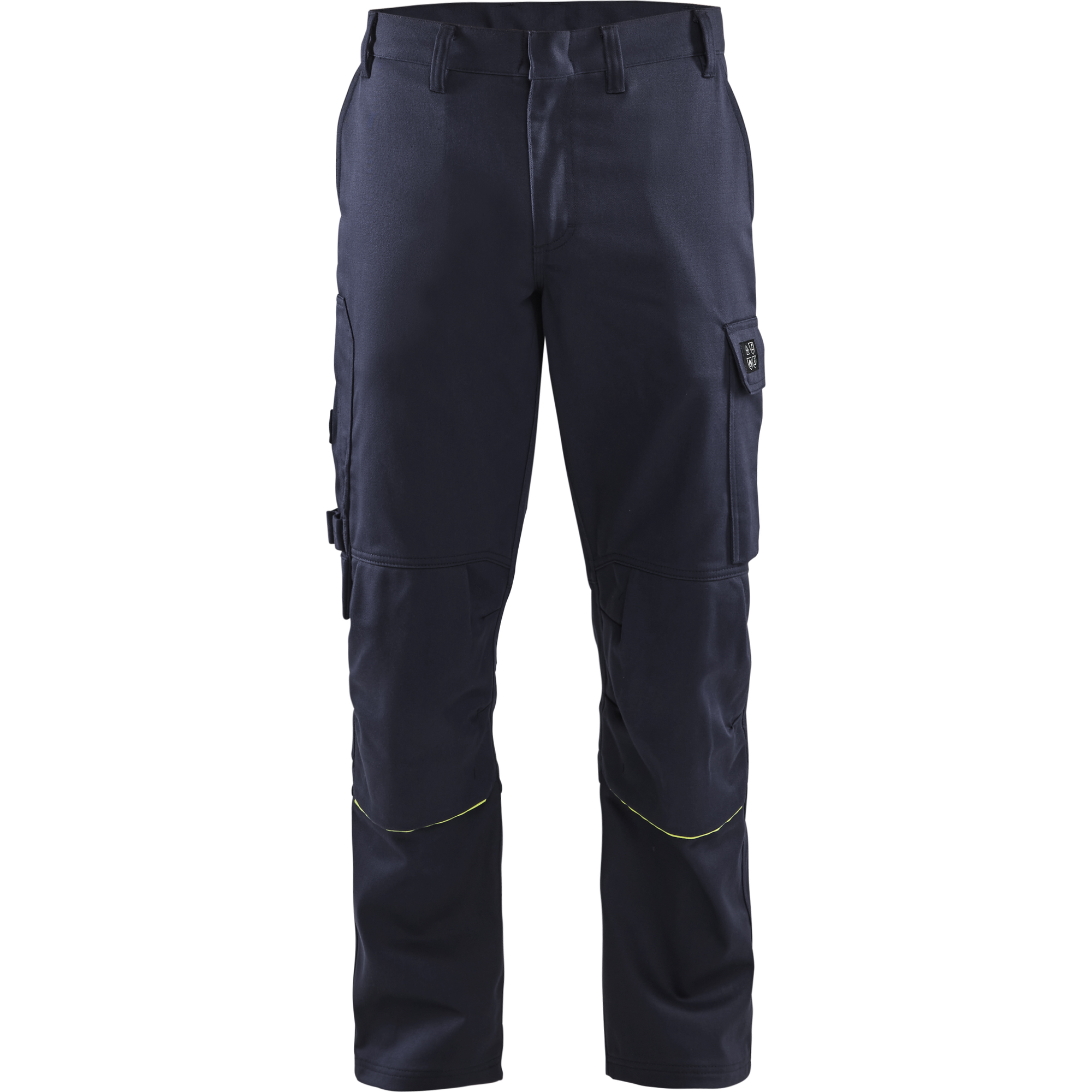 Blaklader Welding Work Trousers, Navy Blue/ Yellow