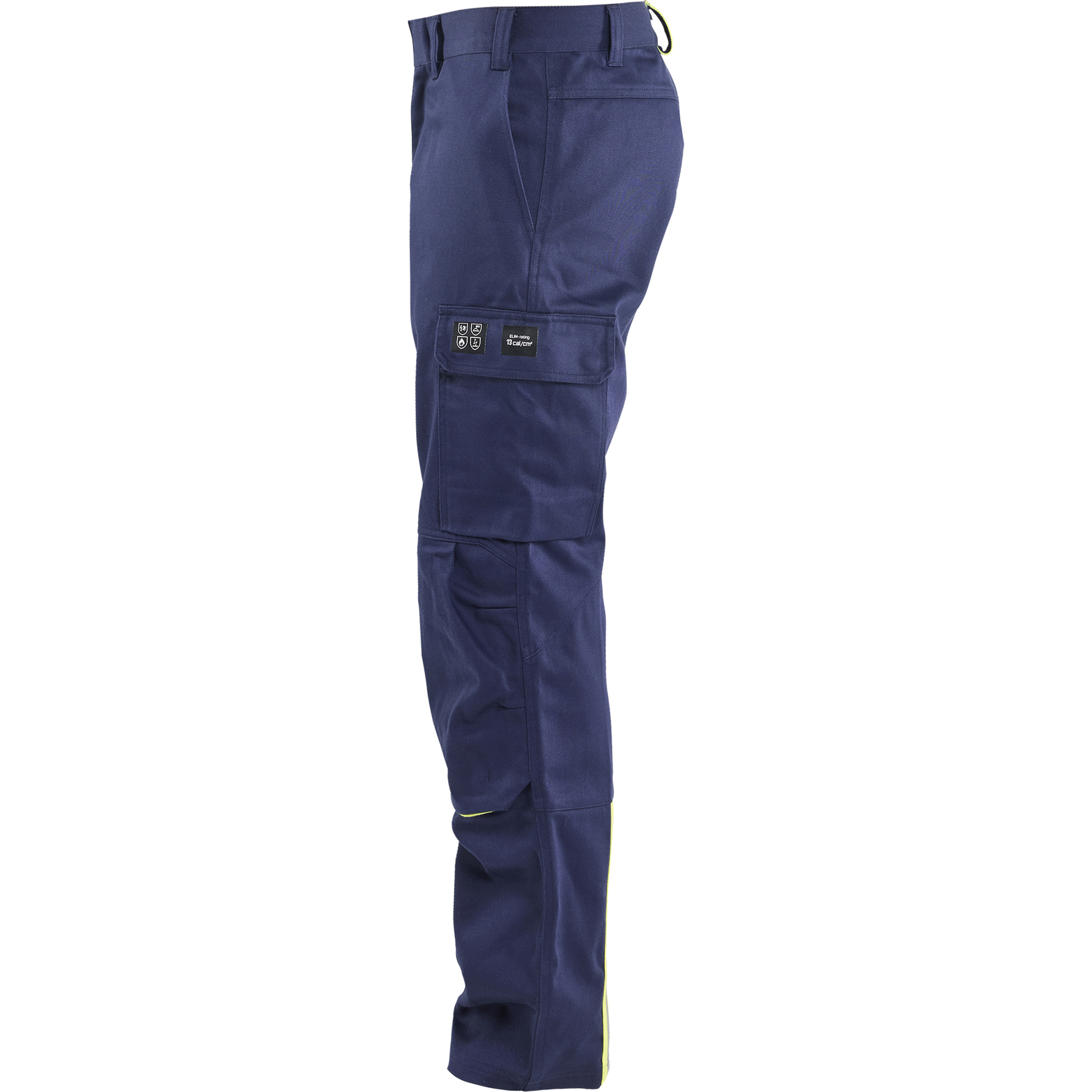 Blaklader Welding Work Trousers, Navy Blue/ Yellow (3)