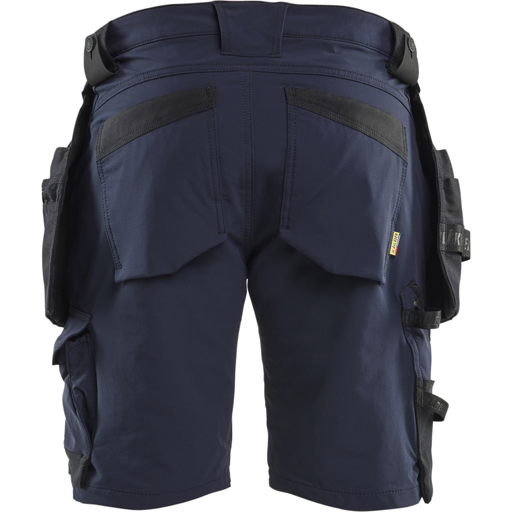 Blaklader 4-Way Stretch Craftsman Shorts, Dark Navy/Black (4)