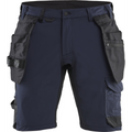 Blaklader 4-Way Stretch Craftsman Shorts, Dark Navy/Black