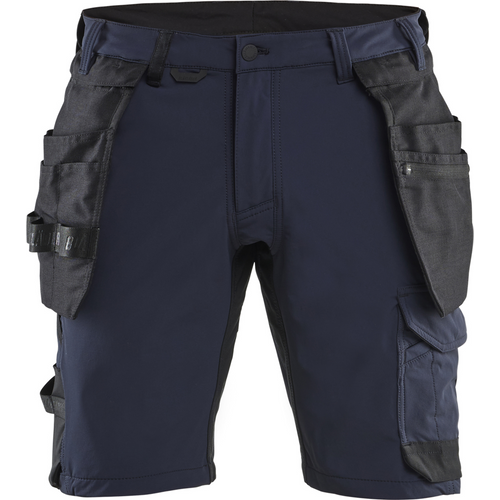 Blaklader 4-Way Stretch Craftsman Shorts, Dark Navy/Black