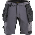 Blaklader 4-Way Stretch Craftsman Shorts, Medium Grey/Black