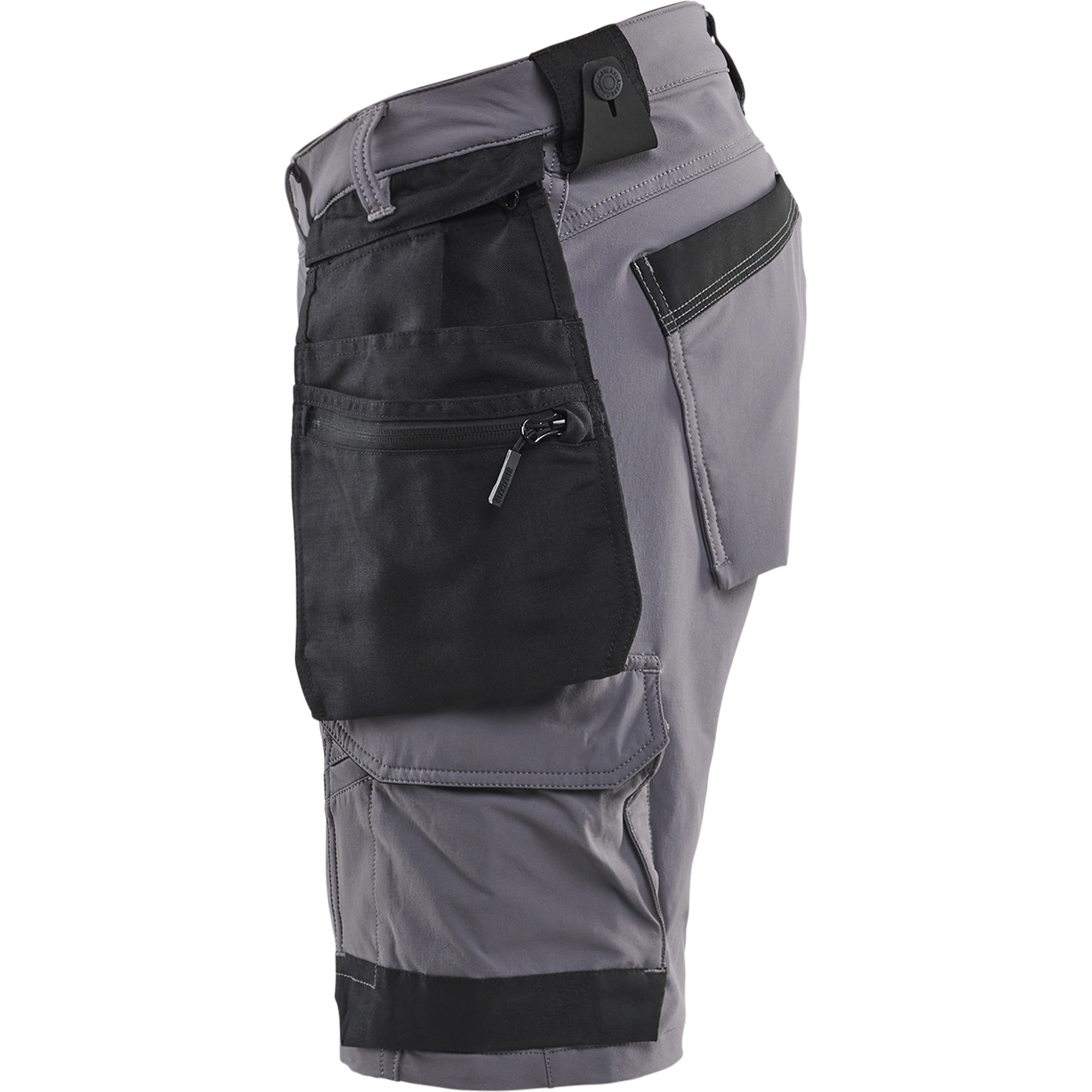 Blaklader 4-Way Stretch Craftsman Shorts, Medium Grey/Black (3)