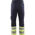 Blaklader Stahl Work Trousers, Navy/Yellow