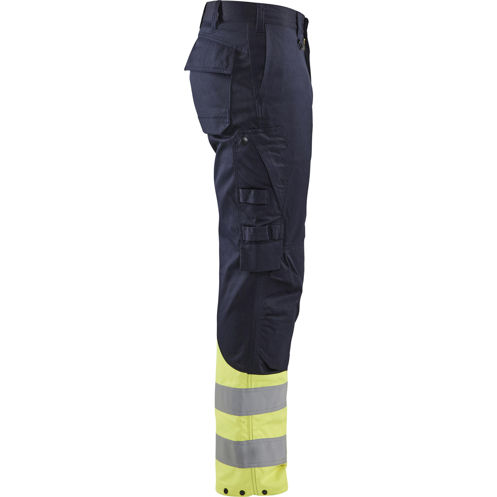 Blaklader Stahl Work Trousers, Navy/Yellow (2)