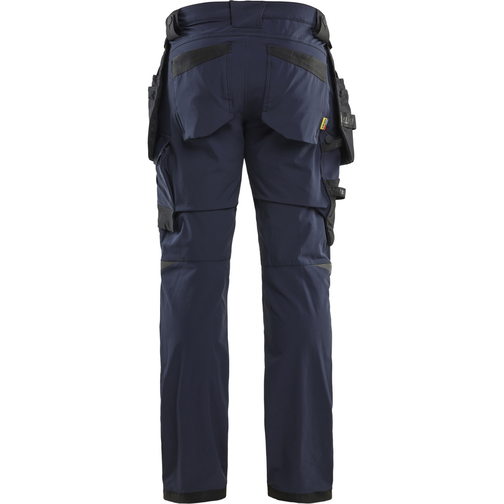 Blaklader 4-Way Stretch Craftsman Work Trousers, Dark Navy/Black (4)