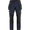 Blaklader 4-Way Stretch Craftsman Work Trousers, Dark Navy/Black