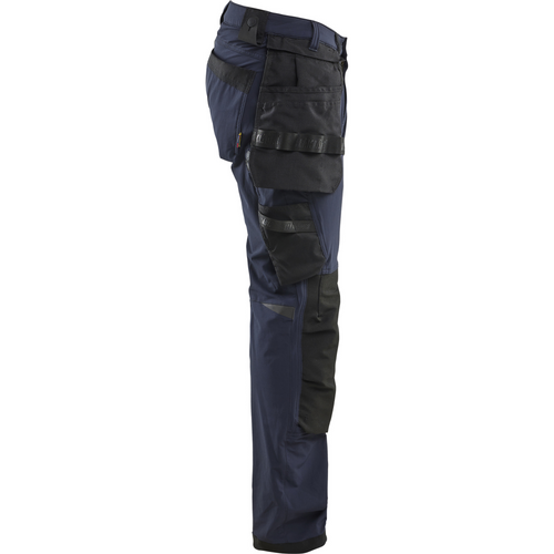 Blaklader 4-Way Stretch Craftsman Work Trousers, Dark Navy/Black (2)