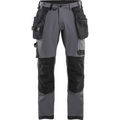 Blaklader 4-Way Stretch Craftsman Work Trousers, Medium Grey/Black