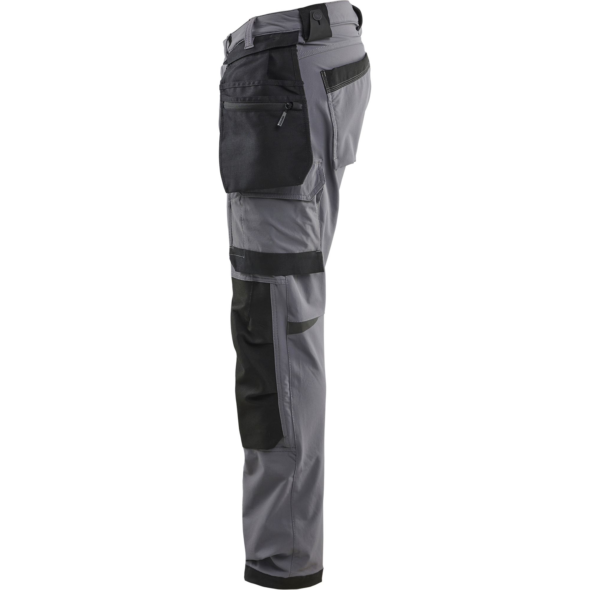 Blaklader 4-Way Stretch Craftsman Work Trousers, Medium Grey/Black (3)