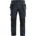Blaklader Stretch Denim Craftsman Work Trousers, Navy Blue/Black