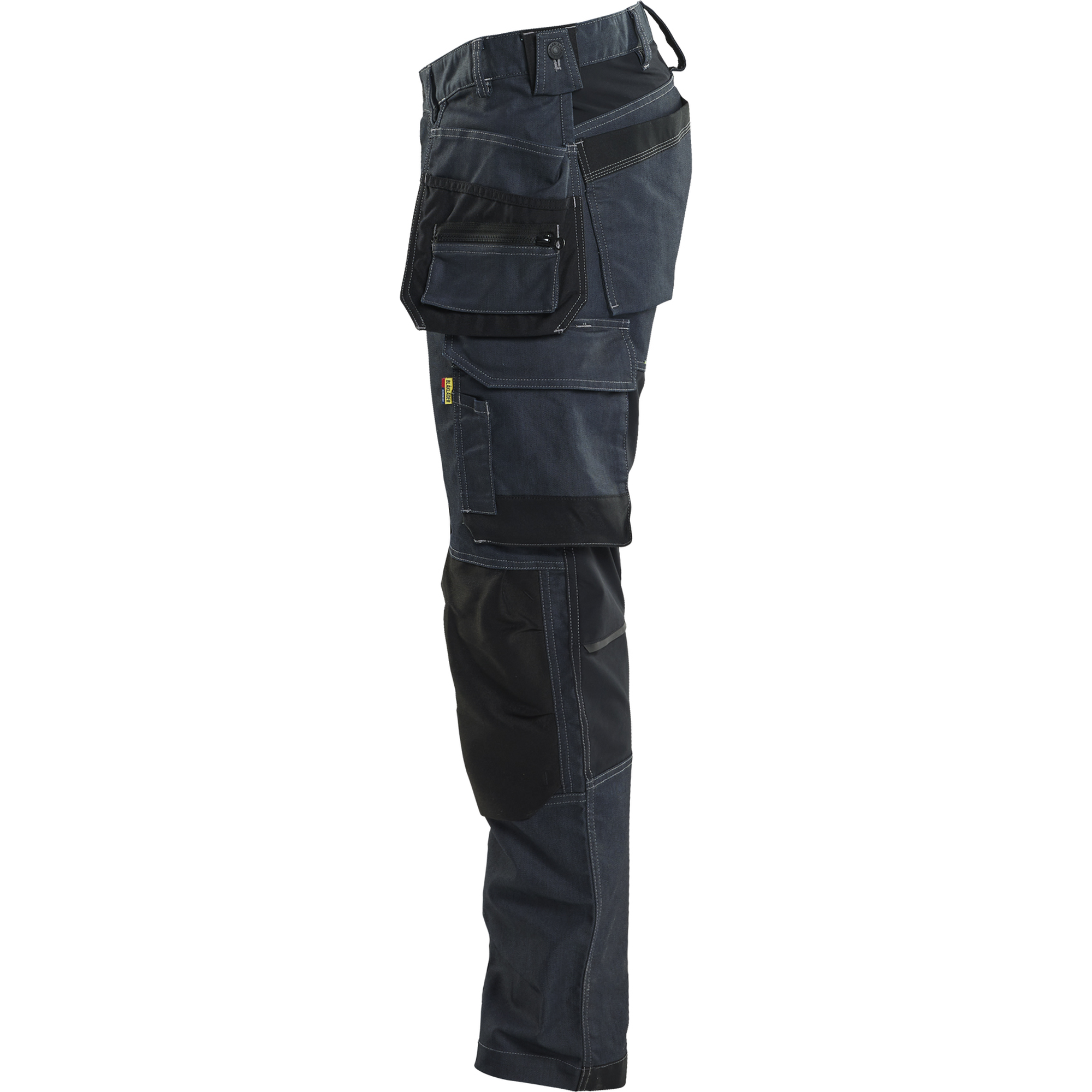 Blaklader Stretch Denim Craftsman Work Trousers, Navy Blue/Black (3)