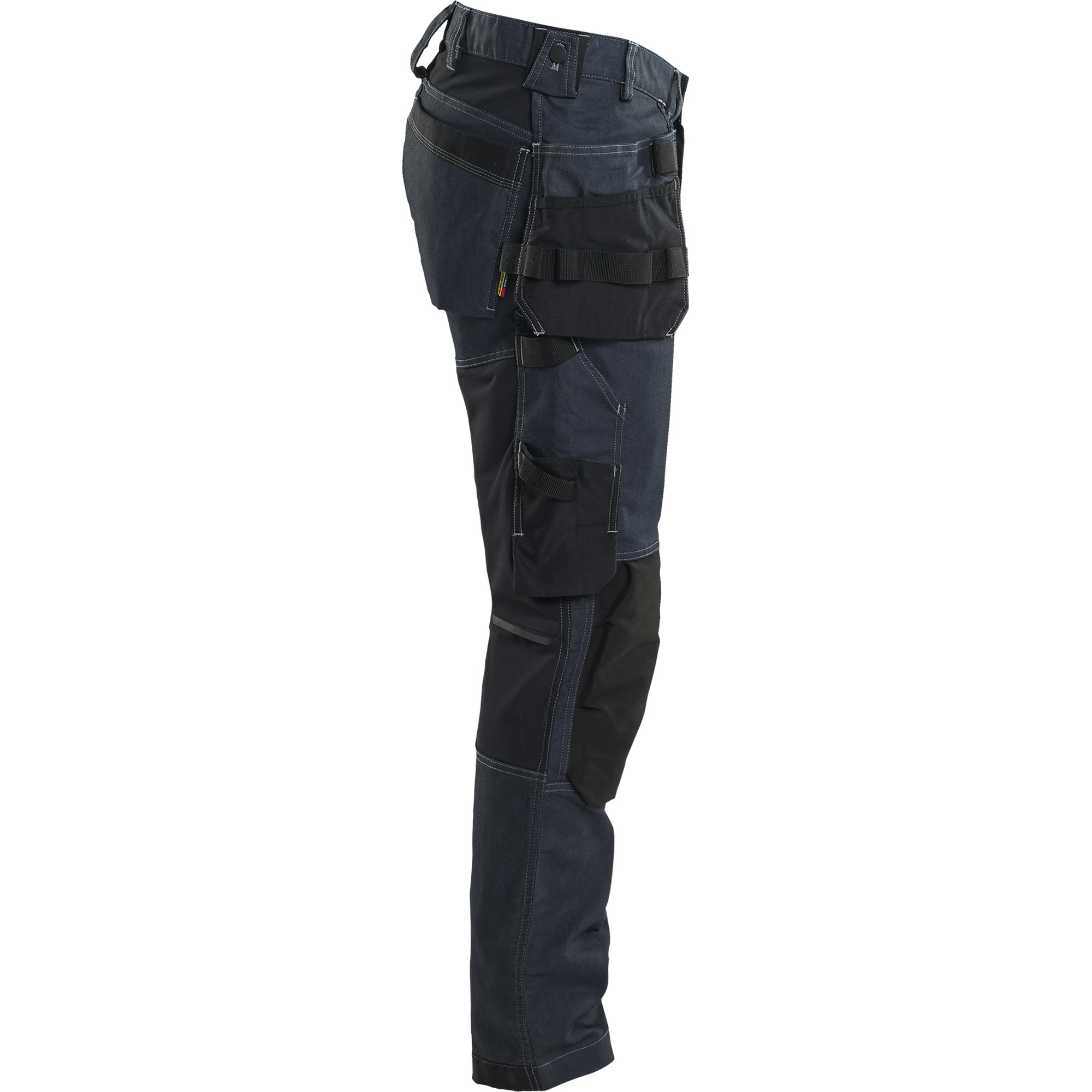Blaklader Stretch Denim Craftsman Work Trousers, Navy Blue/Black (2)