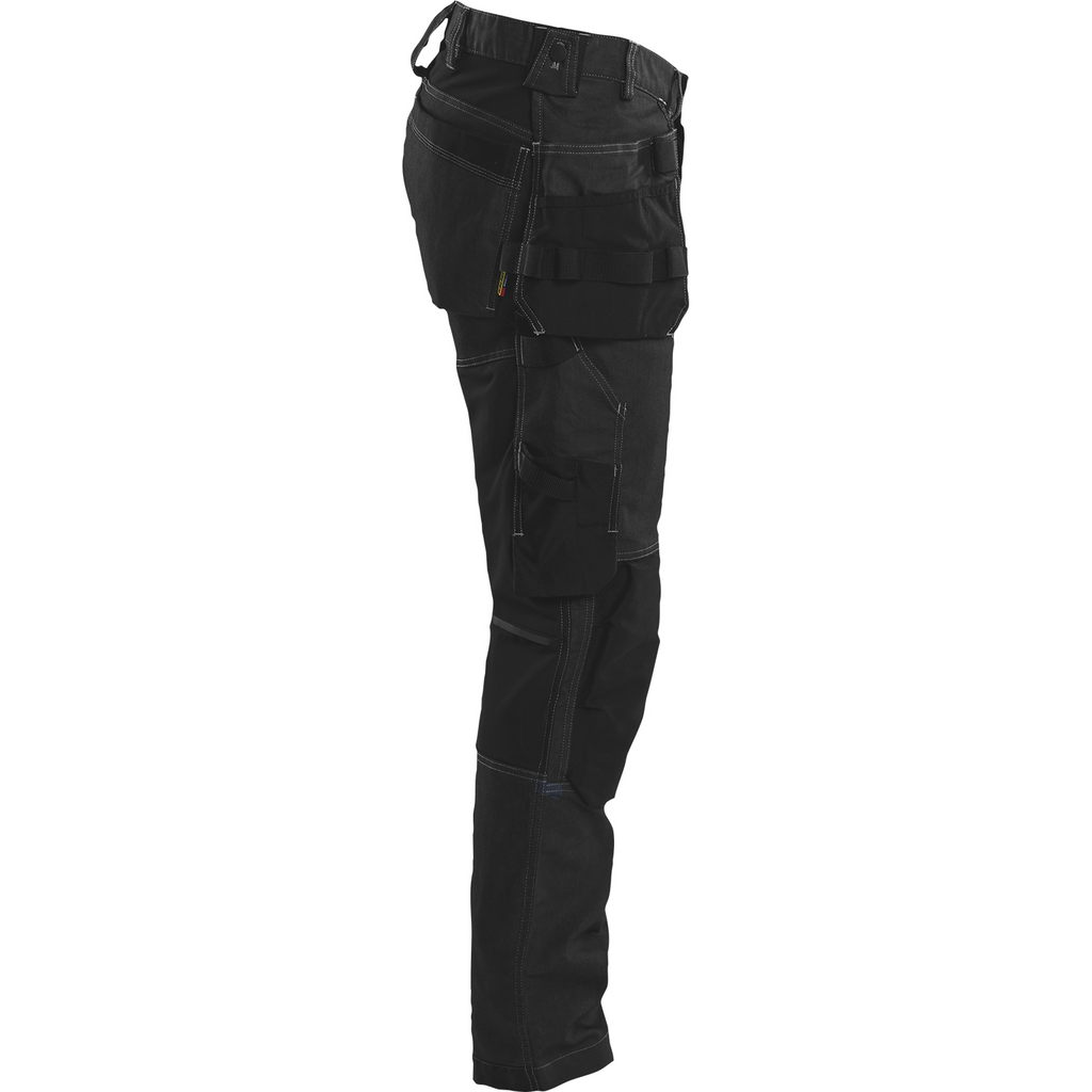 Blaklader Stretch Denim Craftsman Work Trousers, Black (2)