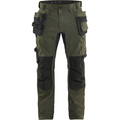 Blaklader Stretch Craftsman Work Trousers, Forest Green/Black