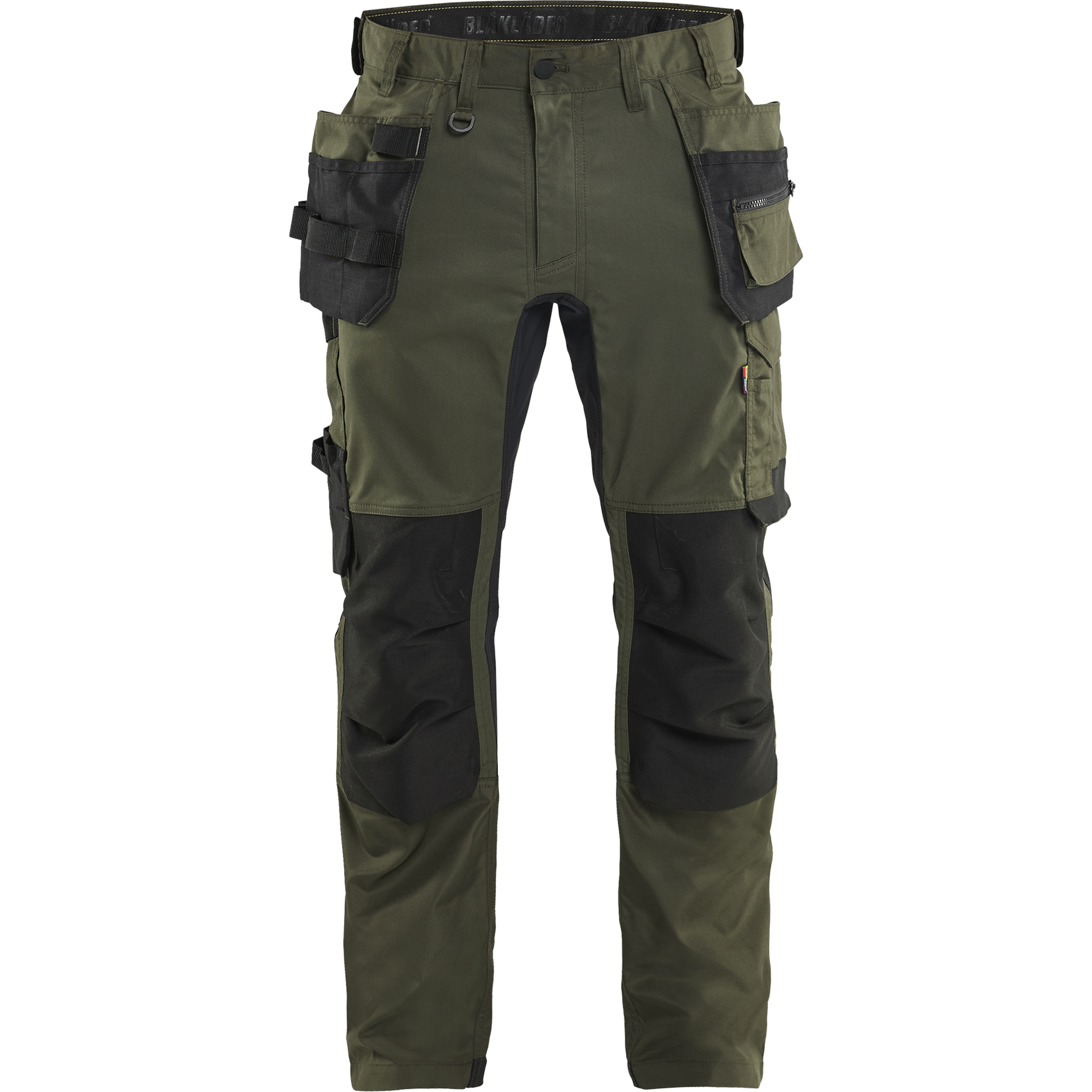 Blaklader Stretch Craftsman Work Trousers, Forest Green/Black