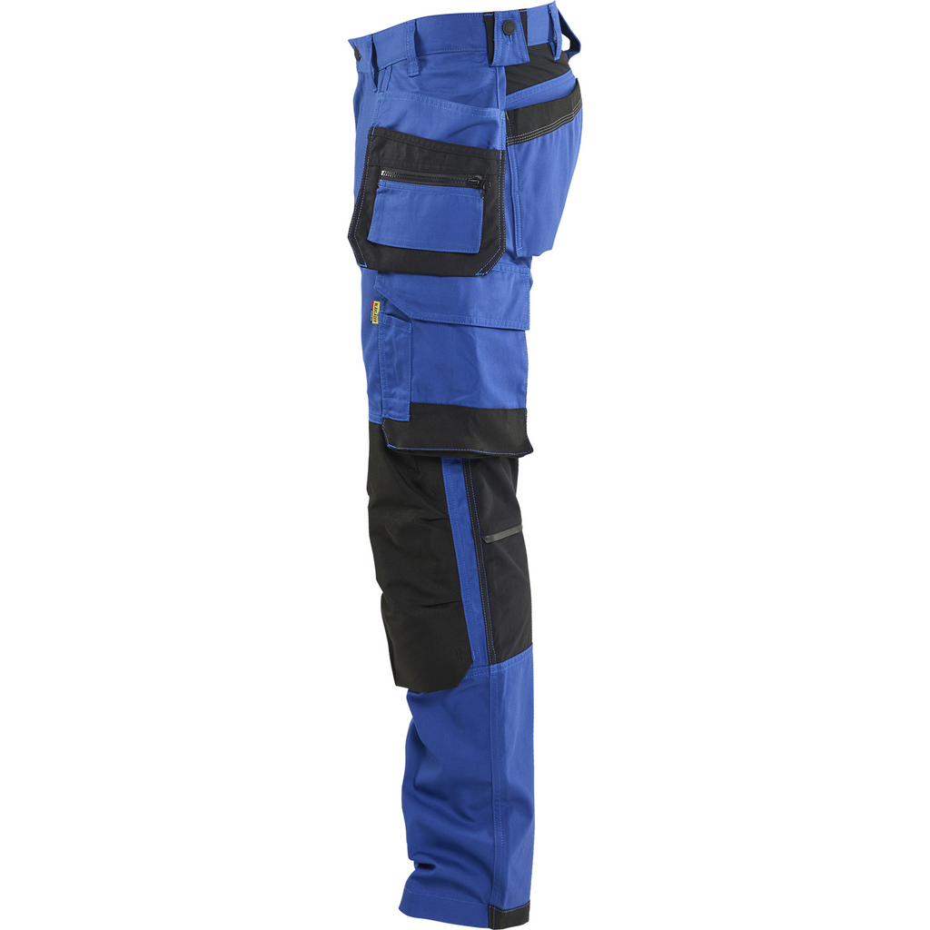 Blaklader Stretch Craftsman Work Trousers, Cornflower Blue/Black (3)