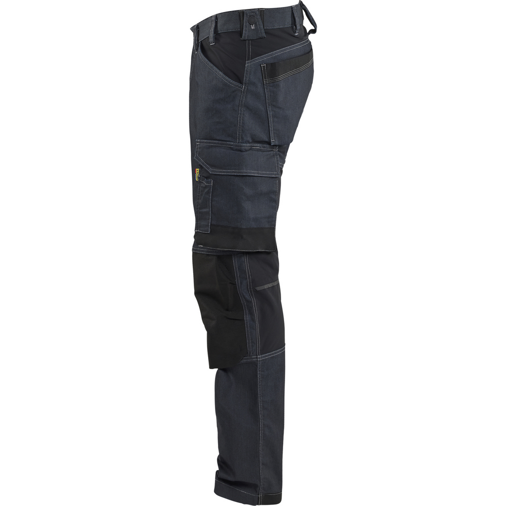 Blaklader Craftsman Work Trousers with Stretch, Navy/Black (3)