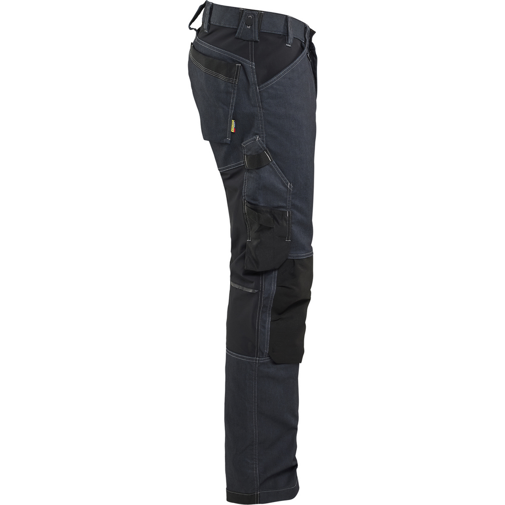 Blaklader Craftsman Work Trousers with Stretch, Navy/Black (2)
