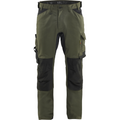 Blaklader Stretch Craftsman Work Trousers, Forest Green/Black