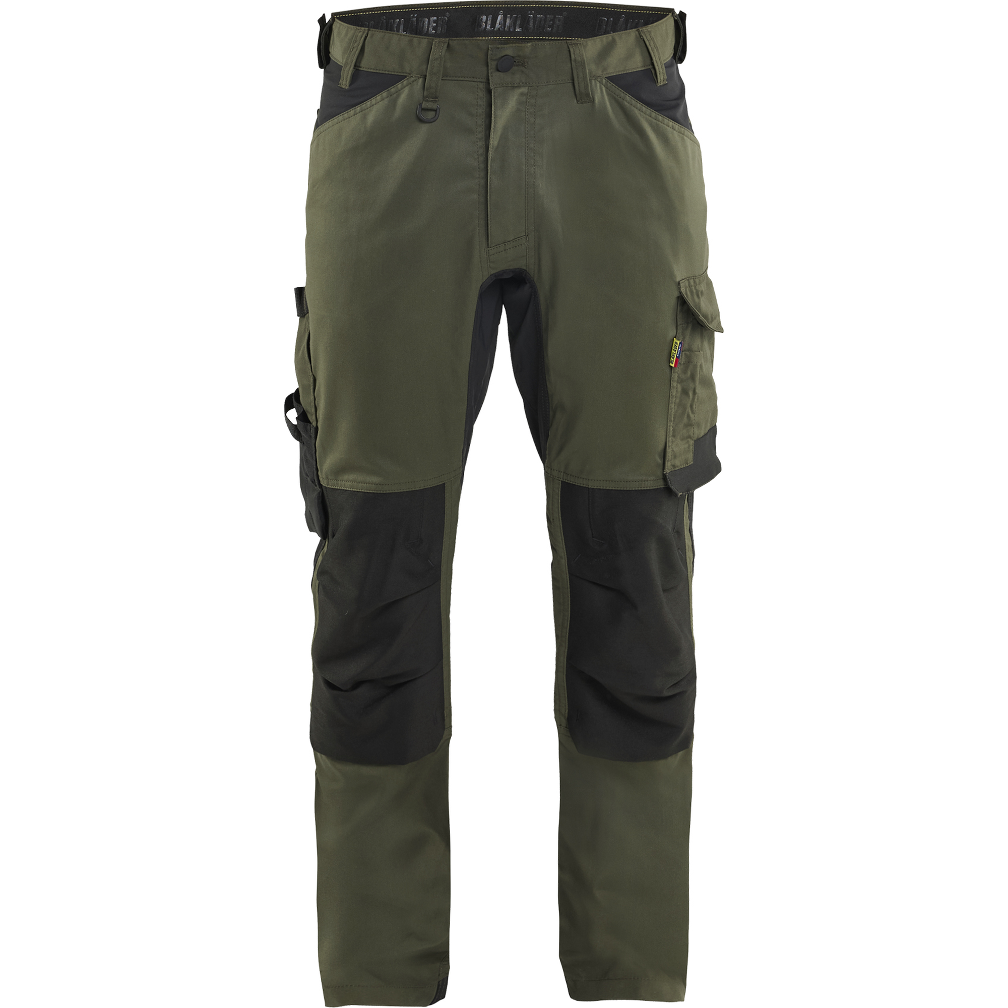 Blaklader Stretch Craftsman Work Trousers, Forest Green/Black