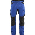 Blaklader Stretch Craftsman Work Trousers, Cornflower Blue/Black