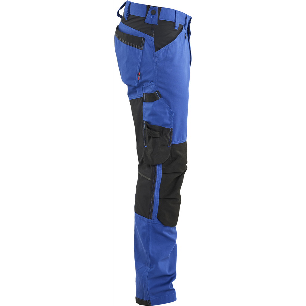 Blaklader Stretch Craftsman Work Trousers, Cornflower Blue/Black (2)
