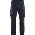 Blaklader Stretch Craftsman Work Trousers, Dark Navy