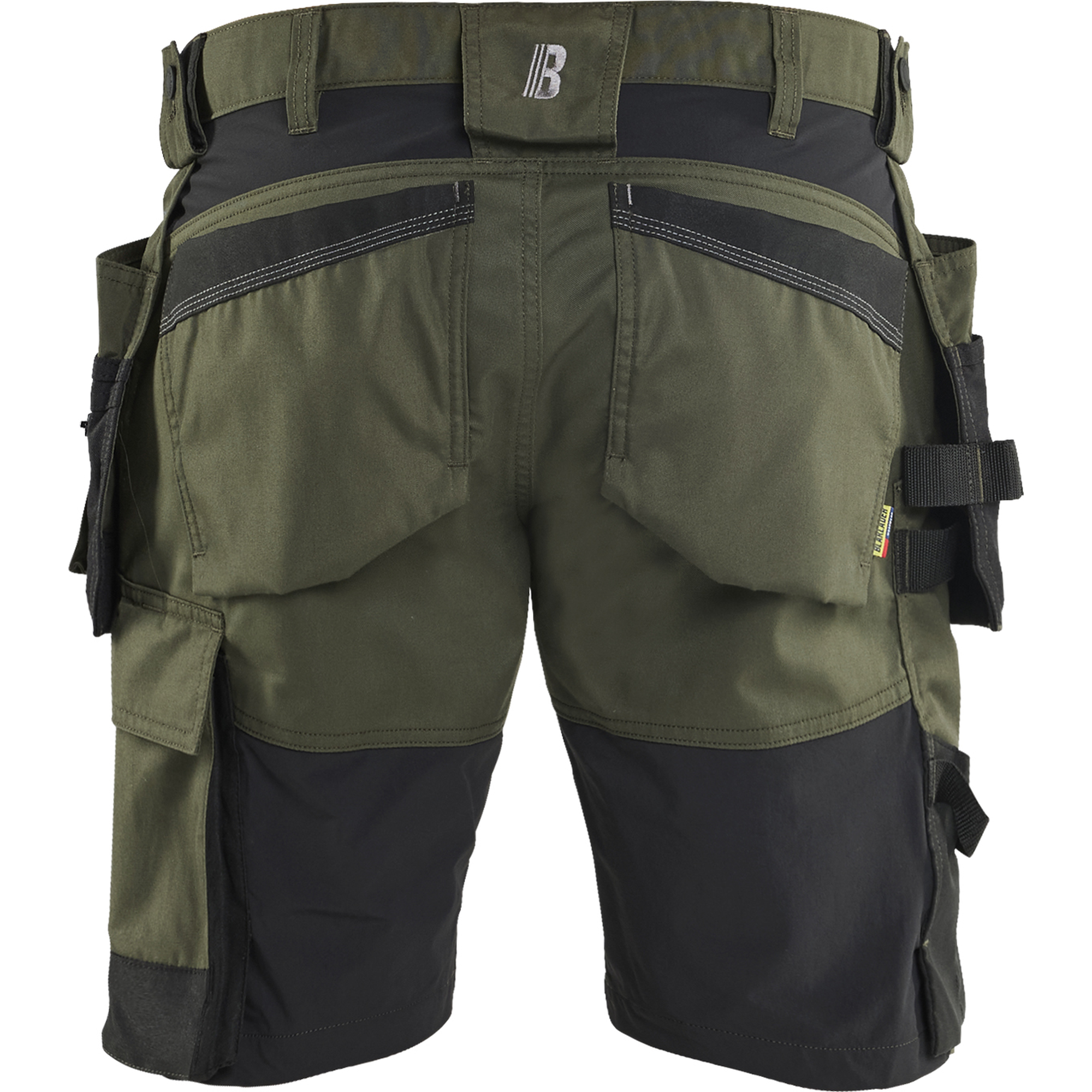 Blaklader Stretch Craftsman Shorts, Forest Green/Black (4)
