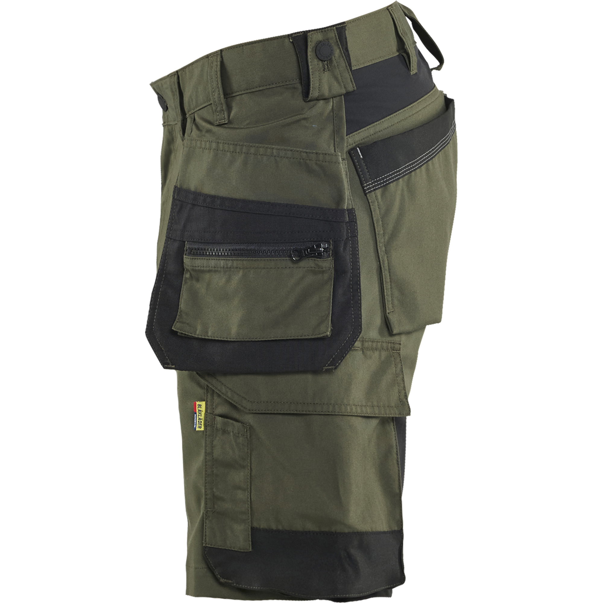 Blaklader Stretch Craftsman Shorts, Forest Green/Black (3)