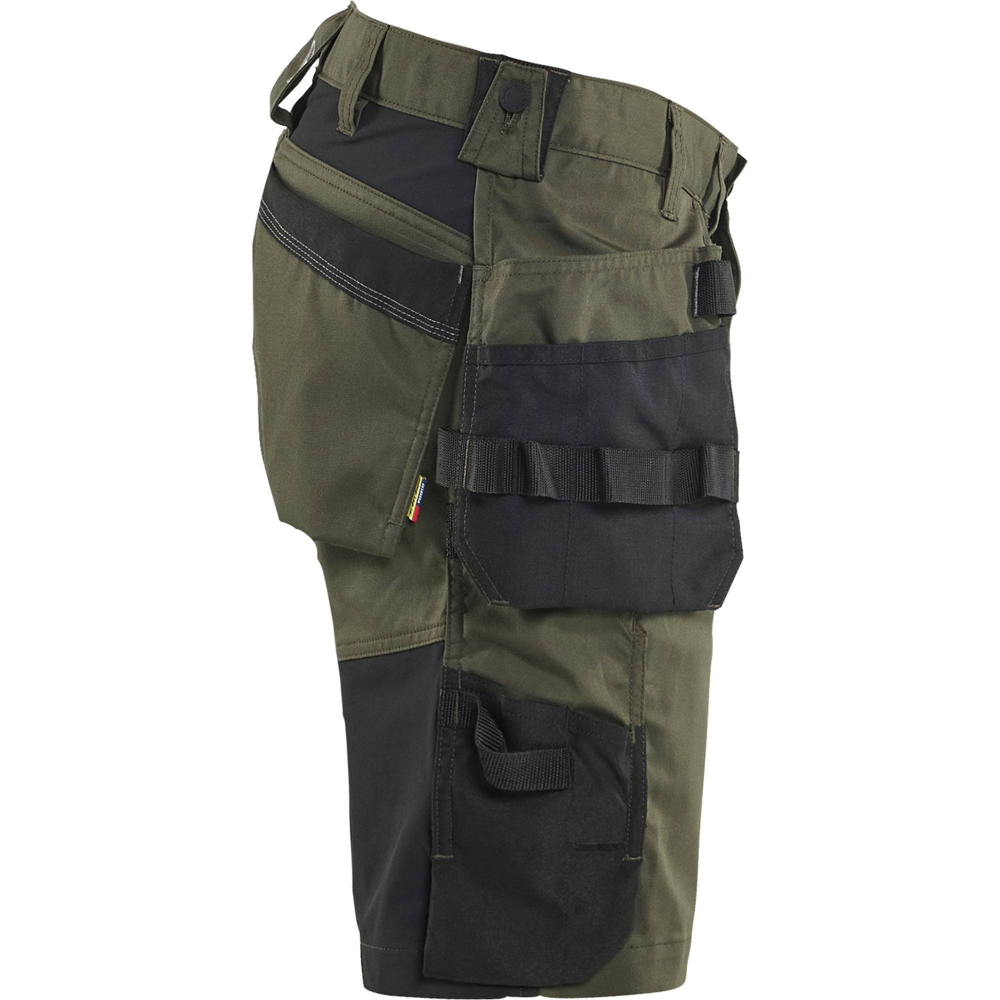 Blaklader Stretch Craftsman Shorts, Forest Green/Black (2)