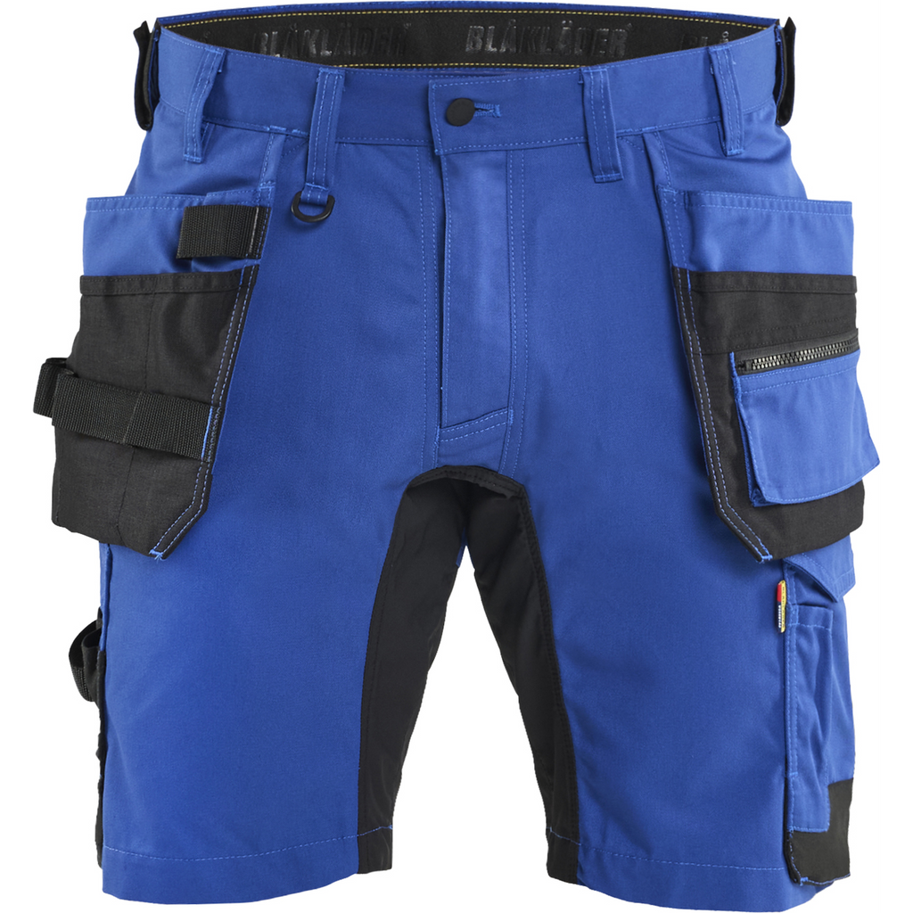 Blaklader Stretch Craftsman Shorts, Royal Blue/Black