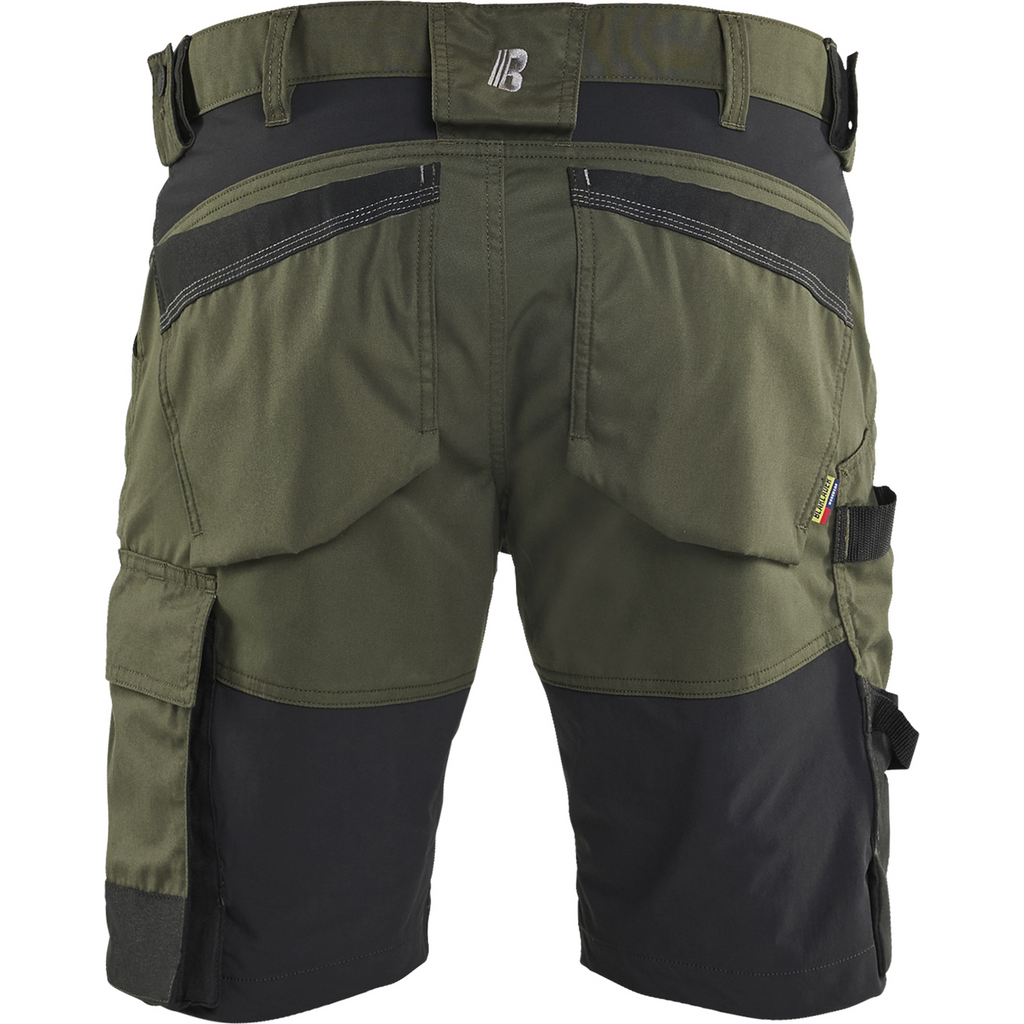 Blaklader Stretch Craftsman Shorts, Forest Green/Black (4)