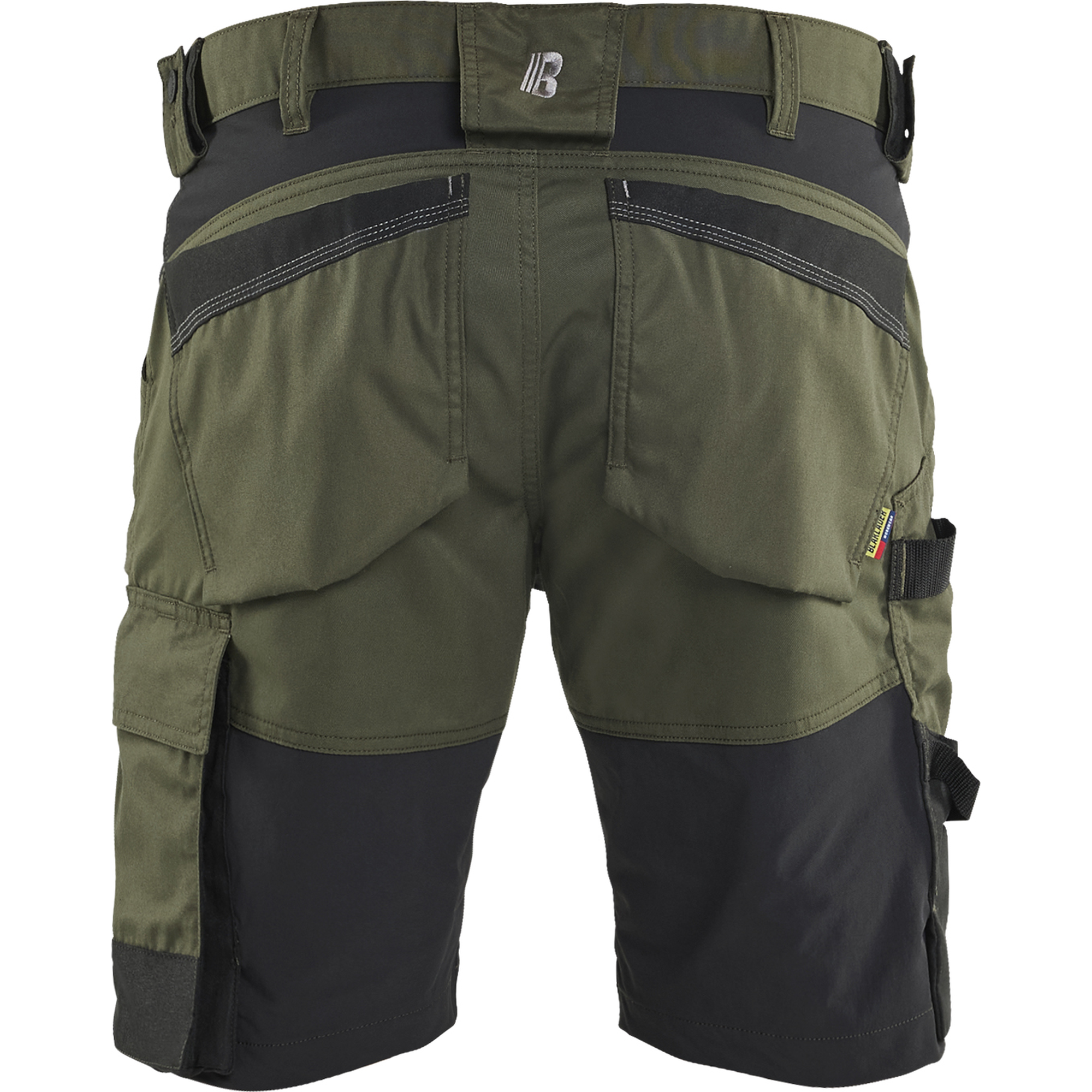 Blaklader Stretch Craftsman Shorts, Forest Green/Black (4)