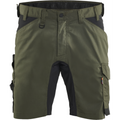 Blaklader Stretch Craftsman Shorts, Forest Green/Black