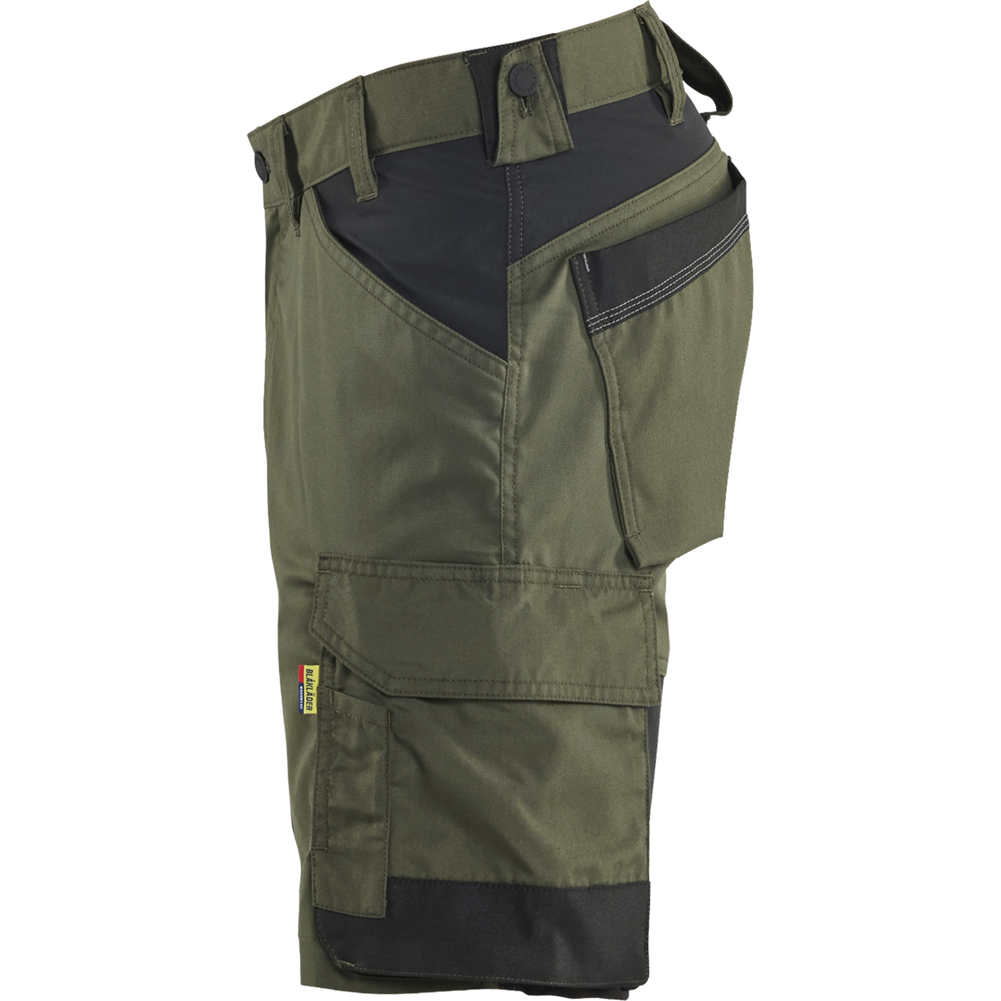 Blaklader Stretch Craftsman Shorts, Forest Green/Black (3)