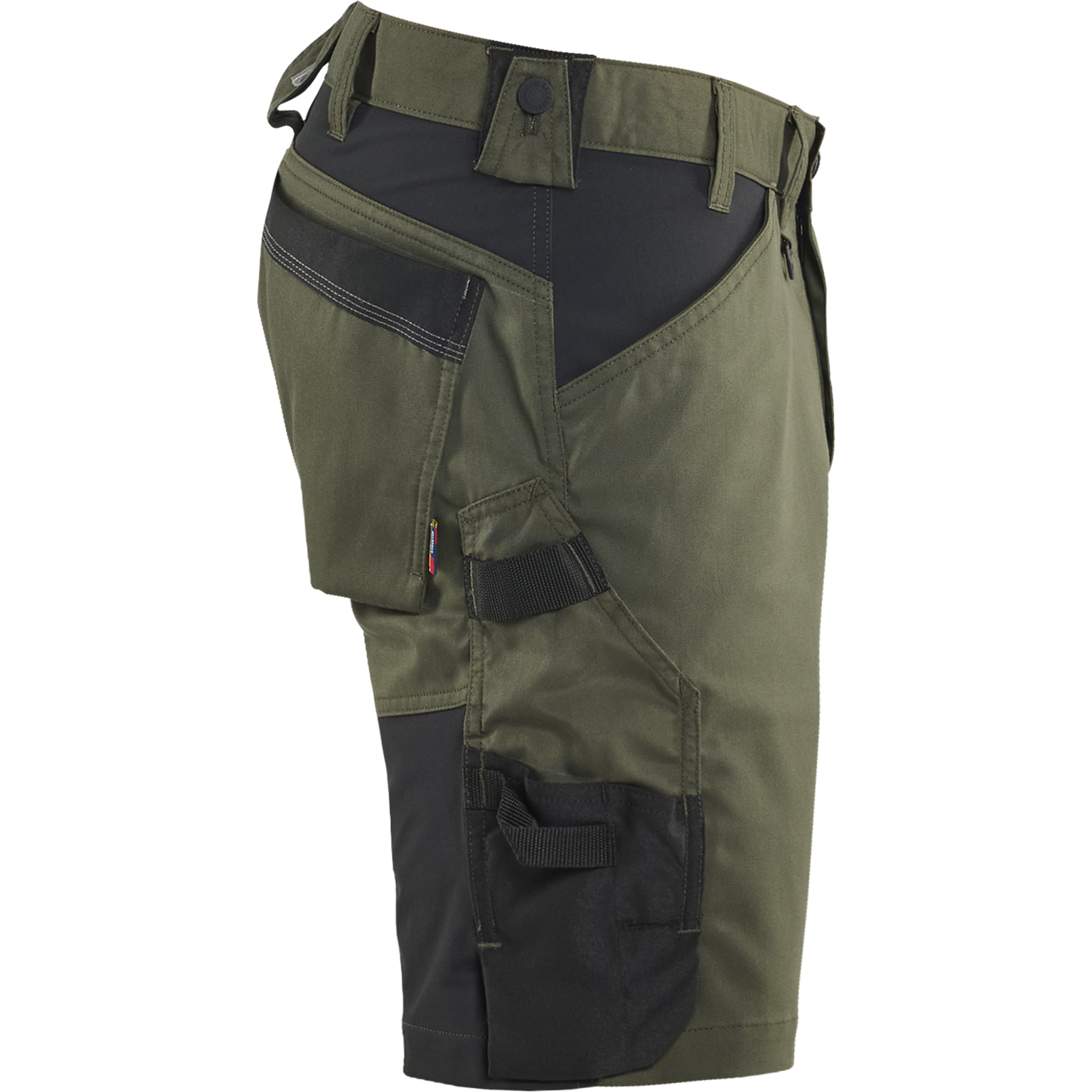 Blaklader Stretch Craftsman Shorts, Forest Green/Black (2)