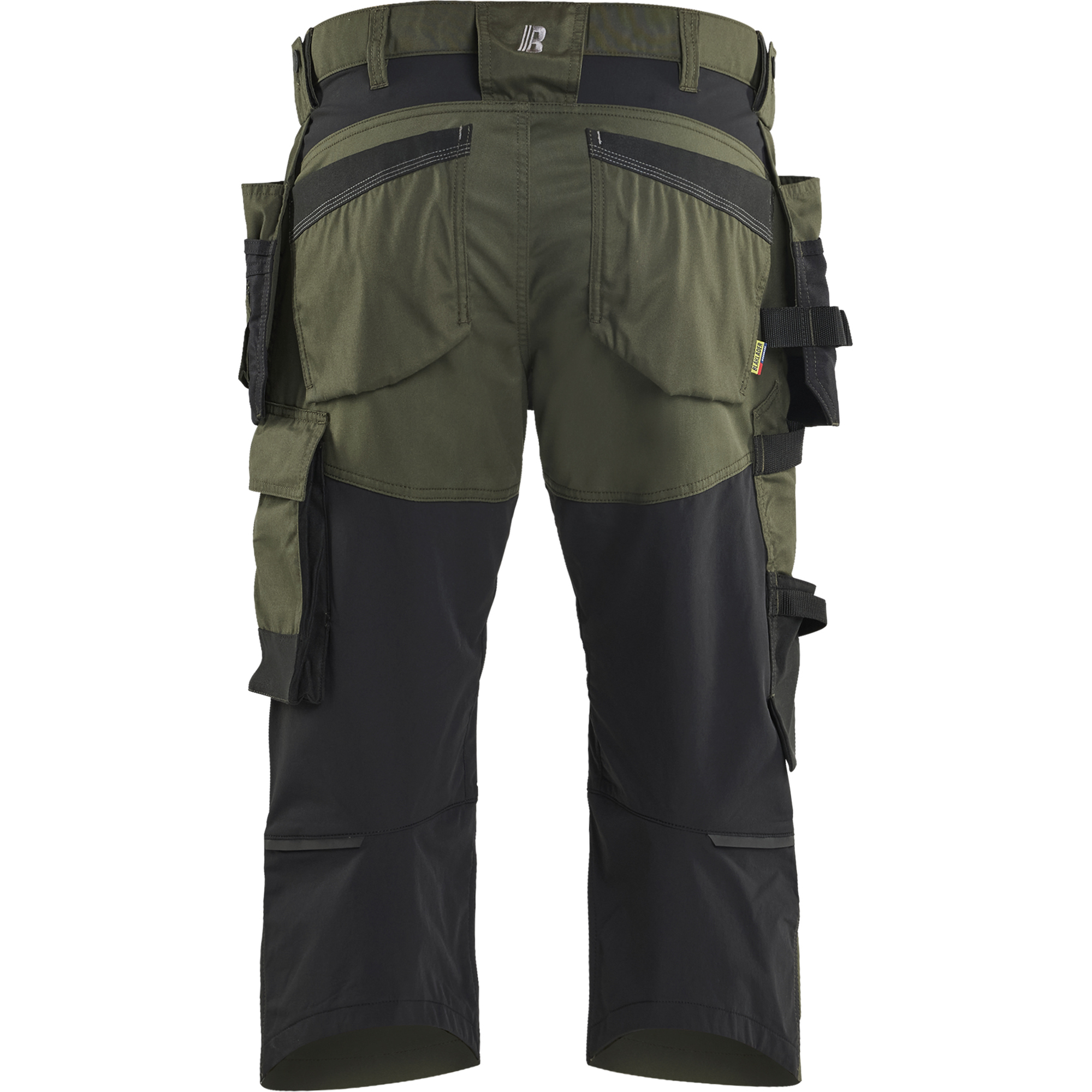 Blaklader Stretch Craftsman Pirate Shorts, Forest Green/Black (4)